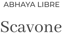 Fonte Abhaya Libre - Scavone