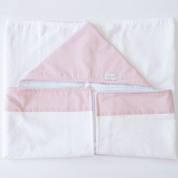 Toalha com capuz bambini Stripes - Imagem 2