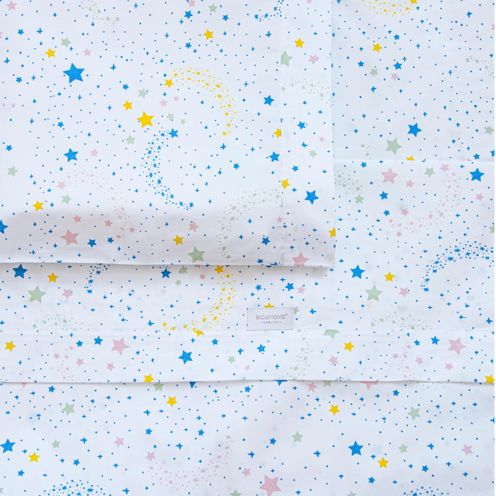 Jogo de lençol coleção Estrelas em percal 200 fios - Imagem 1