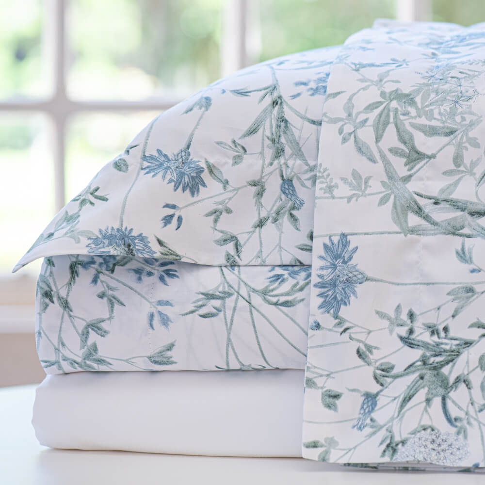 Jogo de lençol cetim 300 fios Barcelona estampado - Imagem 1