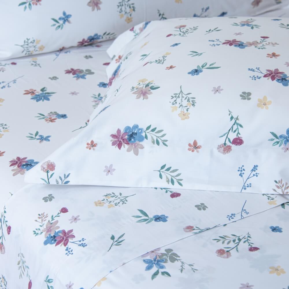 Jogo de lençol percal 200 fios Marbella estampado - Imagem 2