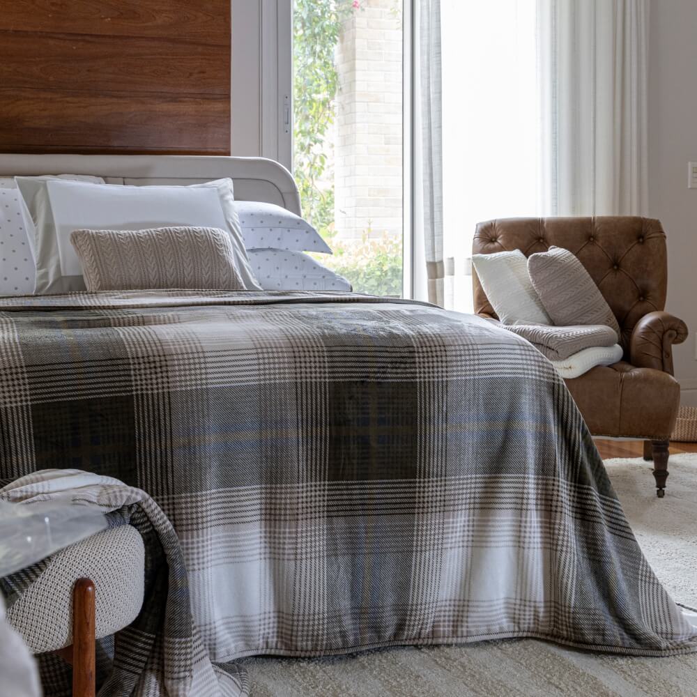 Cobertor fleece xadrez Scavone - Imagem 2