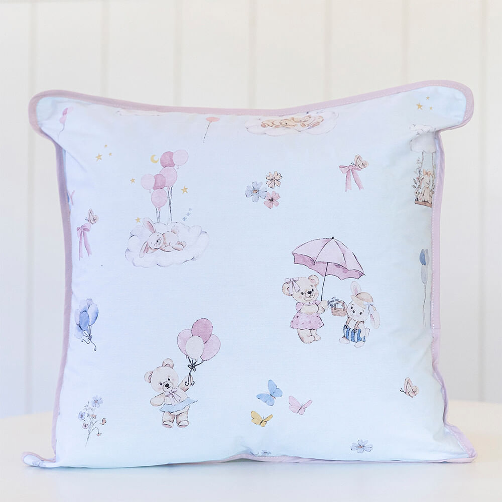 Almofada percal 200 fios Teddy estampada - Imagem 1