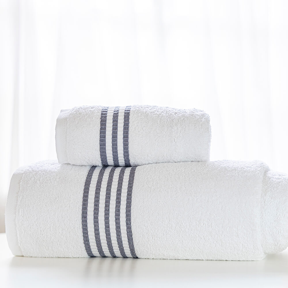 Kit banhão 02 peças fio penteado cinza - Imagem 1