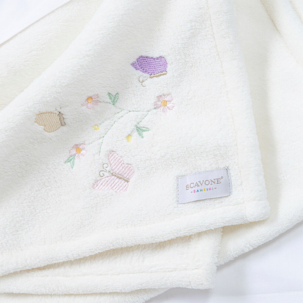 Cobertor soft microfibra Jardim bordado - Imagem 2