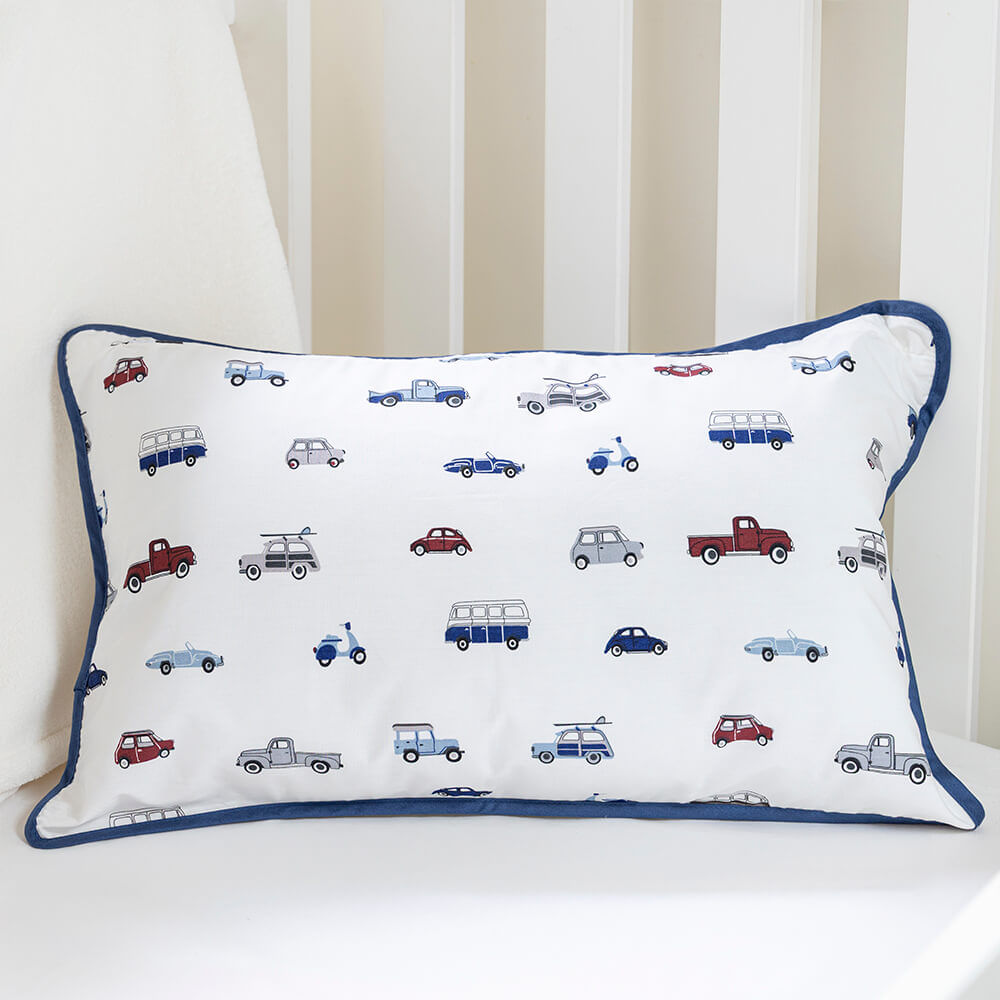 Almofada cetim 300 fios Carrinho Bordada - Imagem 2