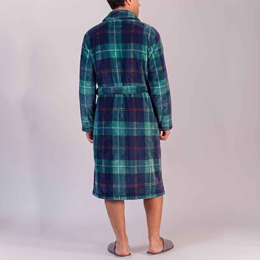 Roupão Fleece Xadrez Scavone - Imagem 2